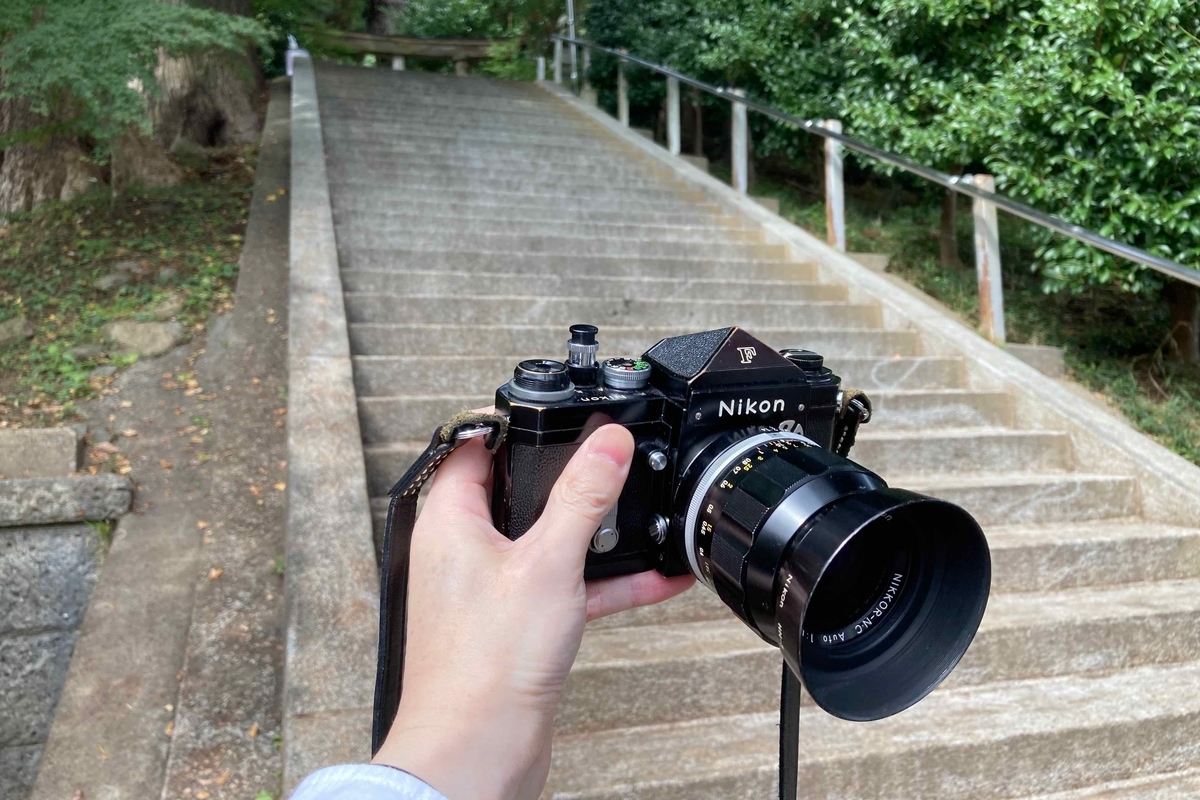 NIKON FとNikkor-N.C Auto 35mm f1.4にモノクロフィルムで東金を撮っ