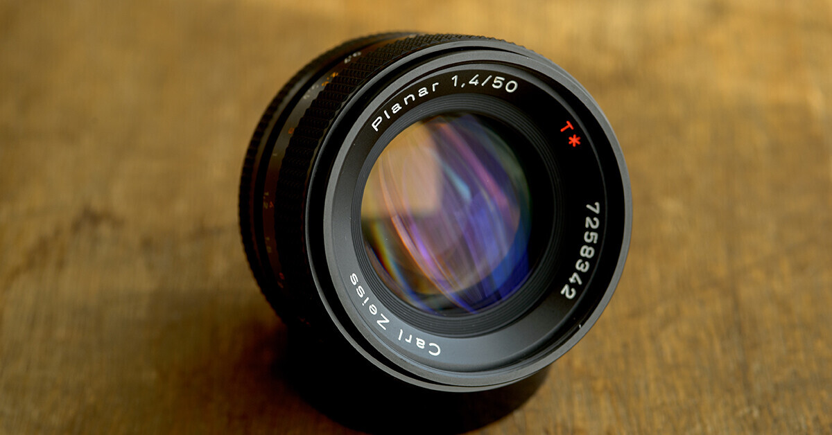 Contax Carl Zeiss Planar 50mm 1.4 AEJレンズ CONTAX Planar 50mm f1