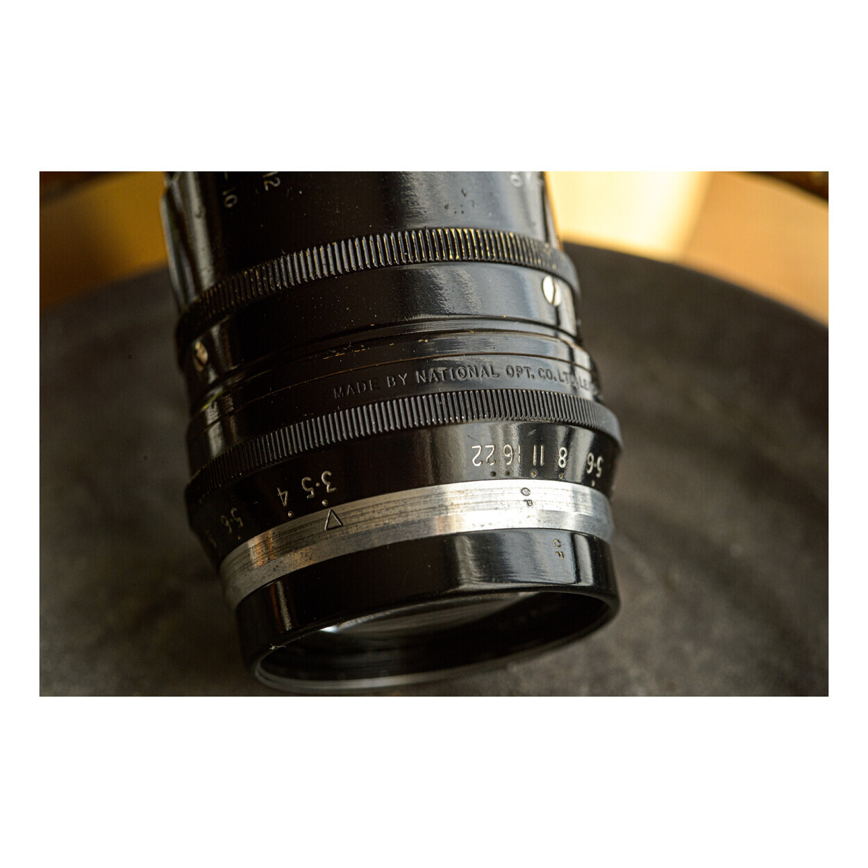 National Opt. SCOTLAND STEWARTRY TRINOL ANASTIGMAT 105mm f3.5 LTM