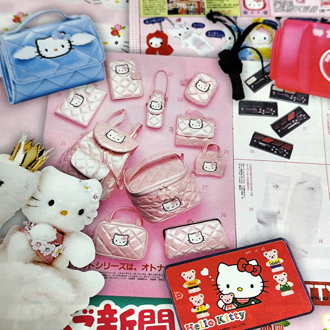 ハローキティブームの火付け役だったピンクキルトの携帯電話ケース