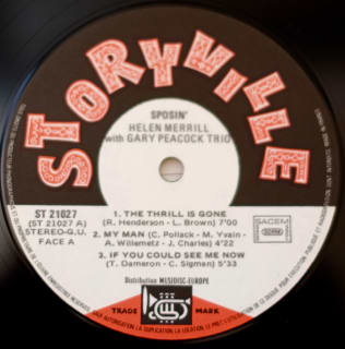 Helen Merrill With Gary Peacock Trio: Sposin' (1971) Gary Peacock