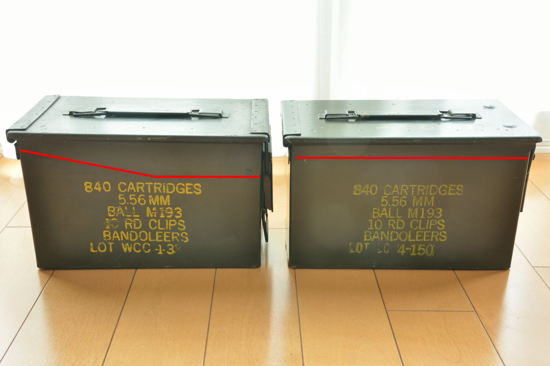 アメリカ軍の弾薬箱（コストコのとは違う本物） - 播磨の山々