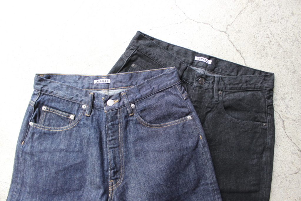 AURALEE DENIM WIDE PANTS デニムパンツ AURALEE HARD TWIST DENIM WIDE PANTS | Less H