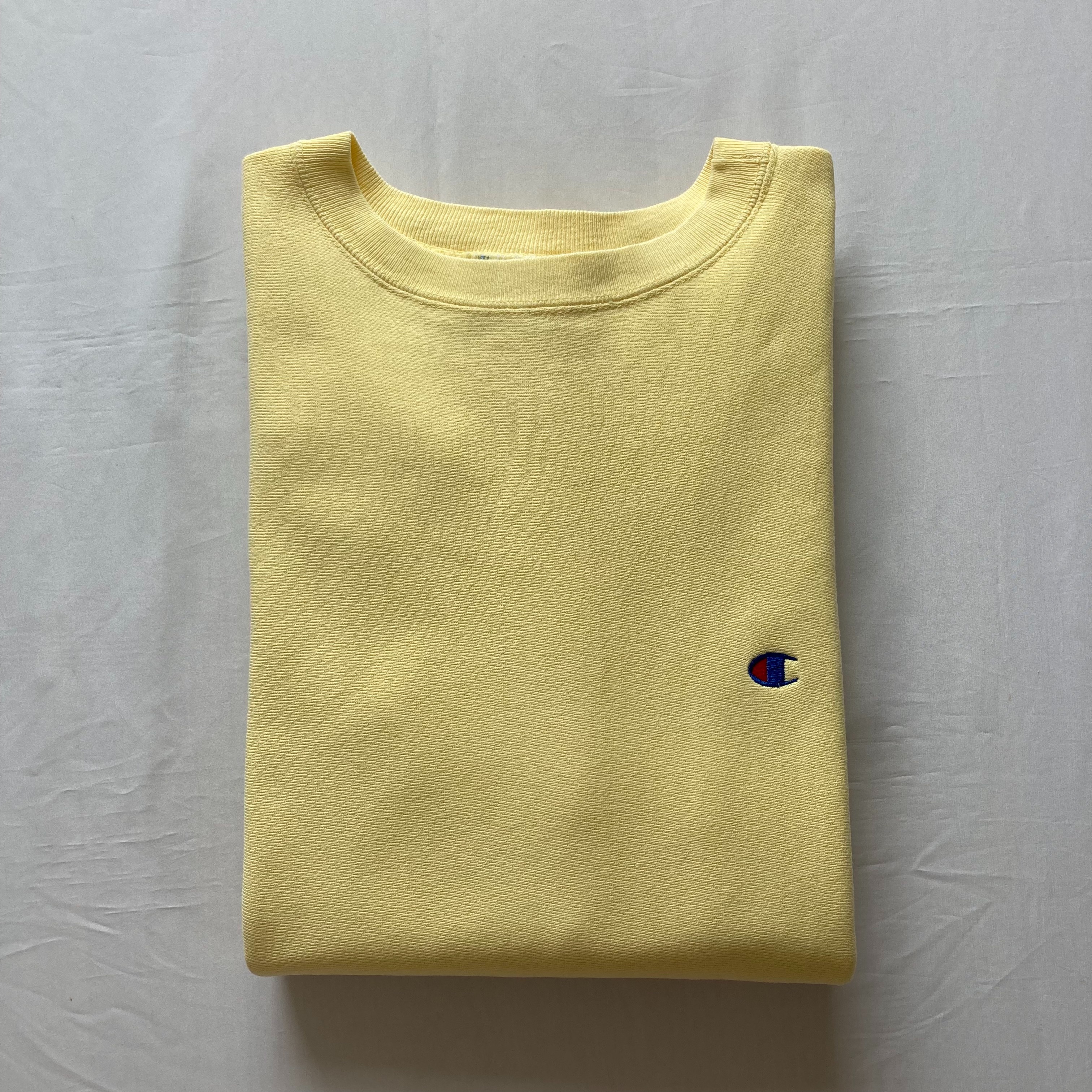 1574 レアカラー レモンイエロー チャンピオン リバースウィーブ 80's