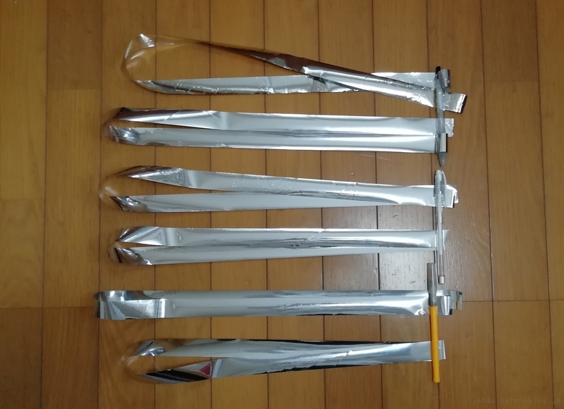 銀テープ一本の長さとロゴの数をただ測ってみる - ごはんとみそしる