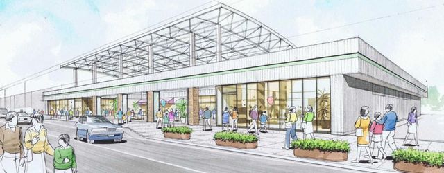 屋根付き広場にテナント6店 大和跡の商業施設 - 上越タウンジャーナル