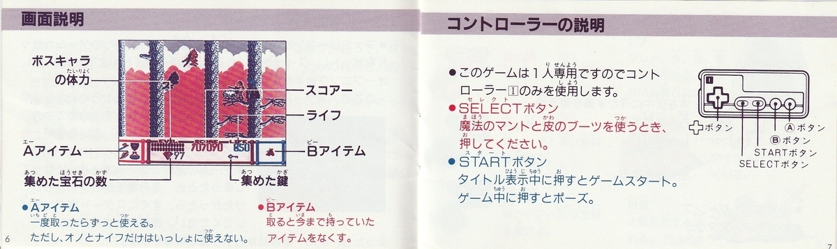 伝説の騎士エルロンド』1988年／ファミコン - レトロゲームの説明書保管庫