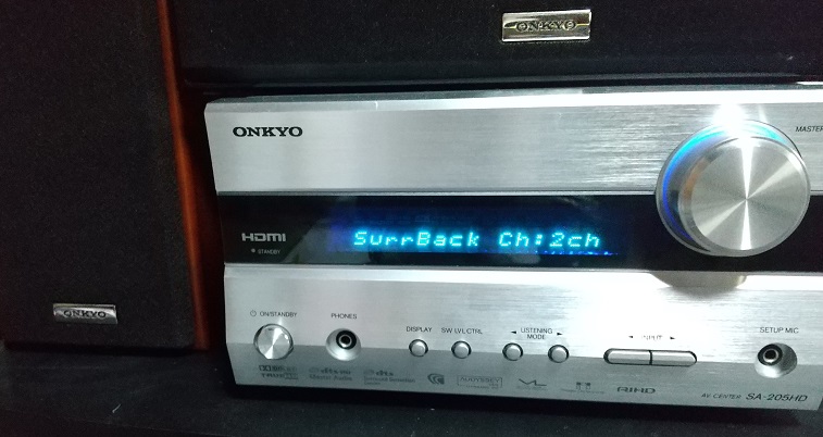 5.1chサラウンド計画 摩訶不思議な ONKYO オンキヨー SA-205HDの初期