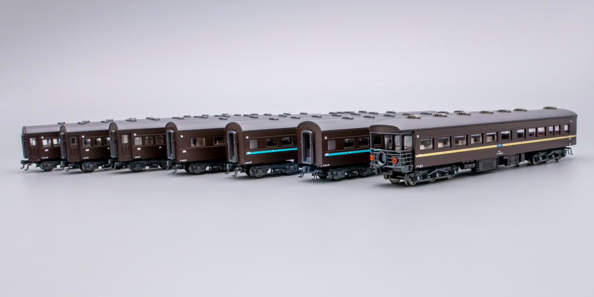 Nゲージ】C62蒸気機関車🚂の客車「スハ44系 特急はと」が入線🚃【鉄道