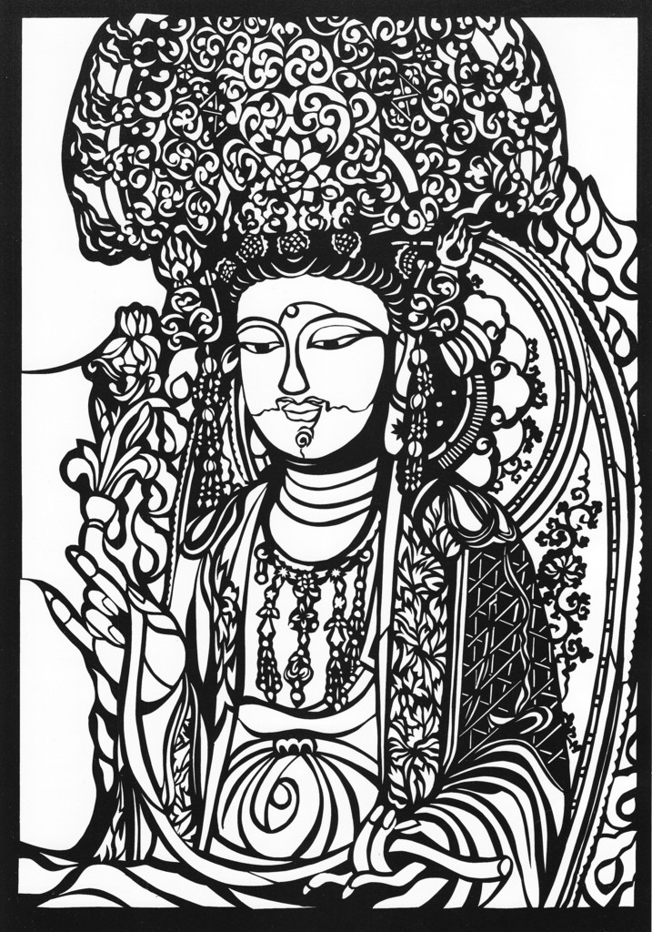 生幸姫専用】 切り絵 仏像 アート A4サイズ 生幸姫専用】 切り絵 仏像