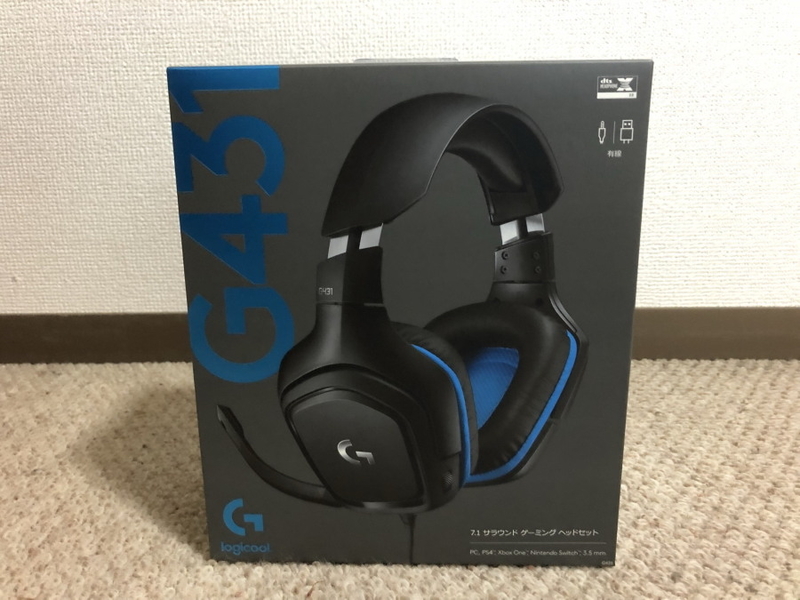 ヘッドセット購入「Logicool G ゲーミングヘッドセットG431」 - 小さな
