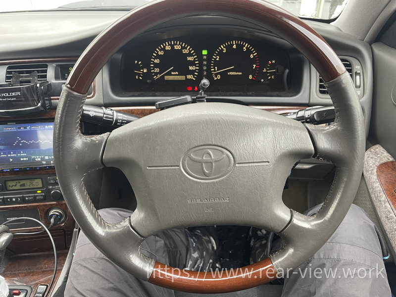 念願のウッドステアリング【momo FIGHTER】 - 後方視界良好☆