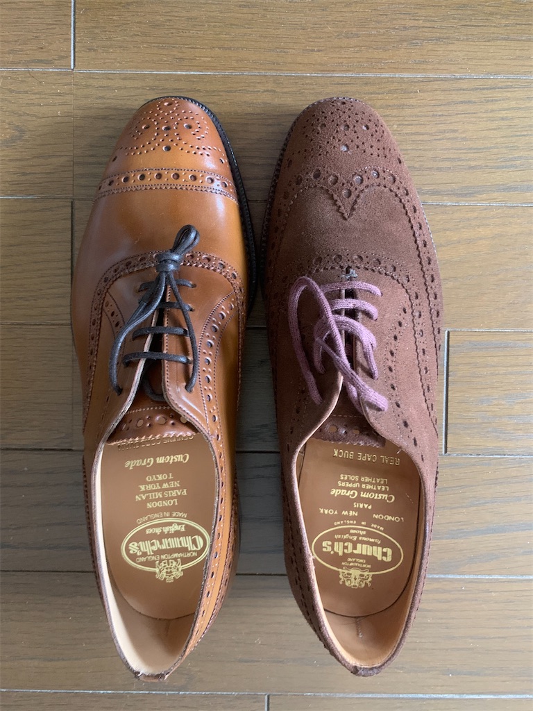 僕のChurch's、ラスト73の新旧モデル。 ② 全体 - 靴と歩む、僕の．．．