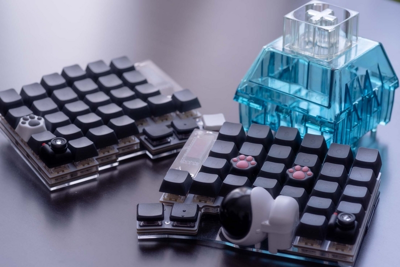 自作キーボード「Keyball61」：組み立てとレビュー編 - matuconとマイコン