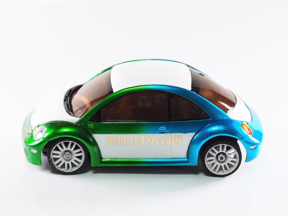 ミニッツのビートルボディをパーソナルカラーで塗装してもらいました