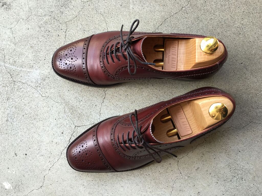 スコッチグレイン（ヒロカワ製靴）のインペリアルⅢのボルドー色を買っ