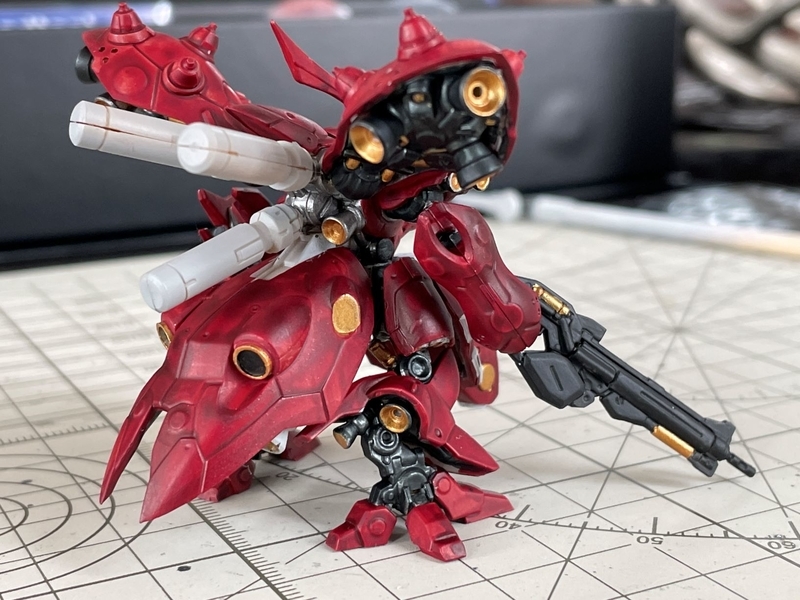 ガンダムアーティファクト・ナイチンゲール筆塗り全塗装終了の話