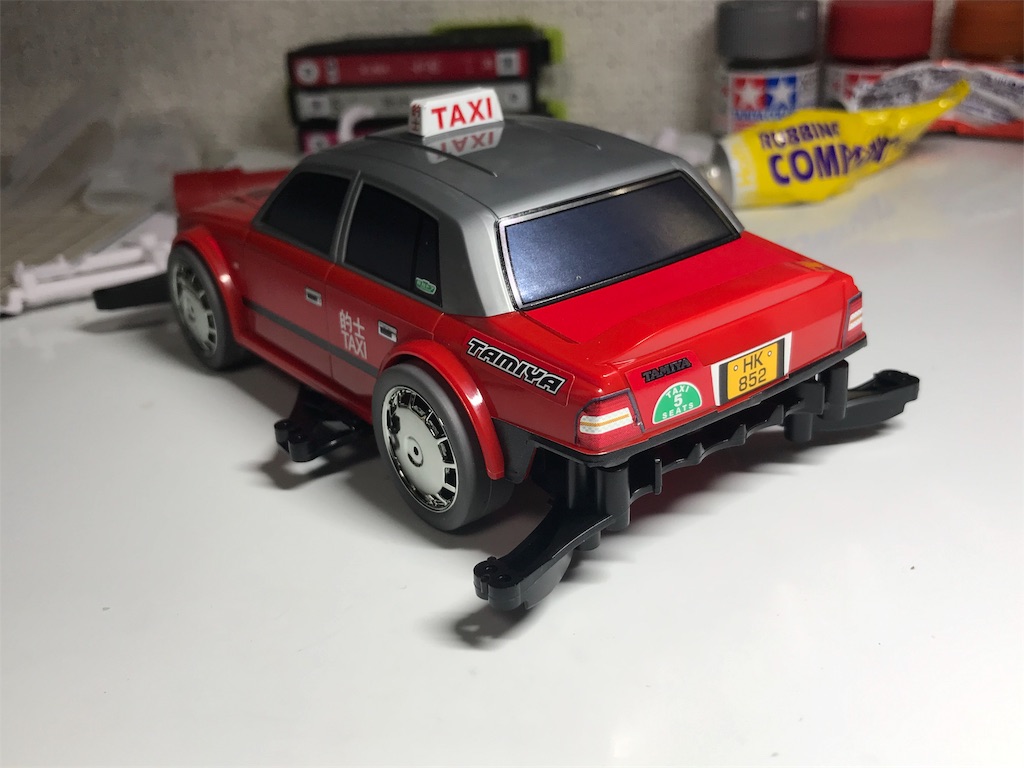 超希少車】ミニ四駆 香港レーシングタクシー を組み立てた。 - 備忘録④