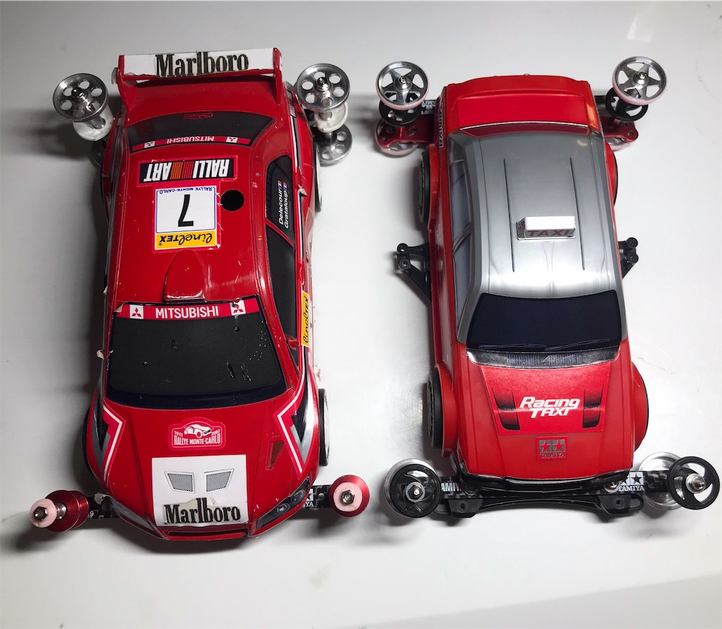 超希少車】ミニ四駆 香港レーシングタクシー を組み立てた。 - 備忘録④