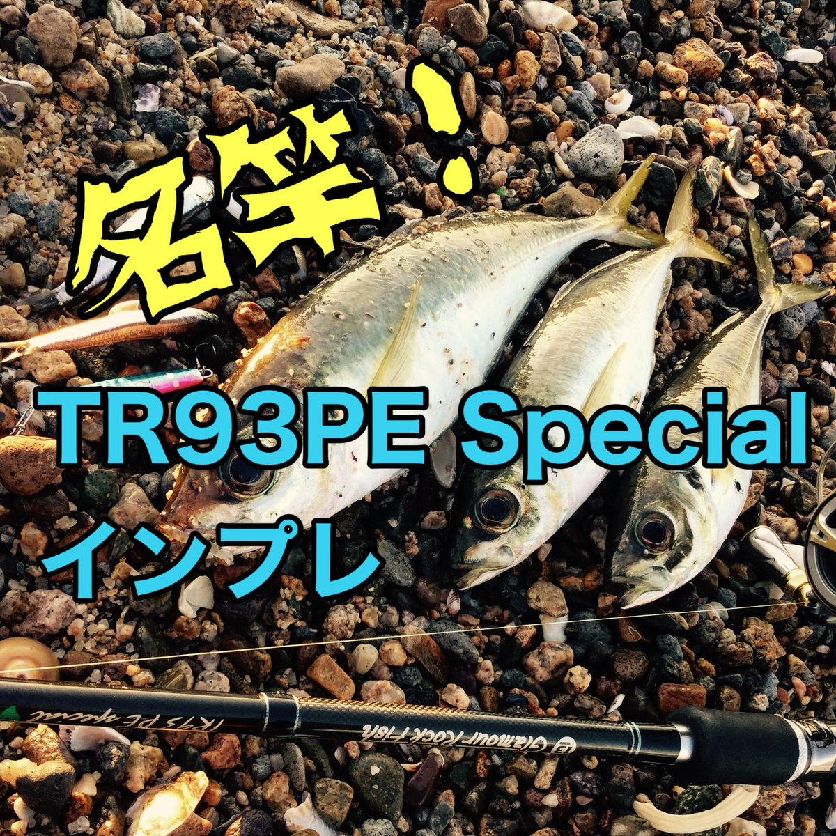 魚種限定解除の名竿インプレ【TR93PEスペシャルhouri】スーパーライト