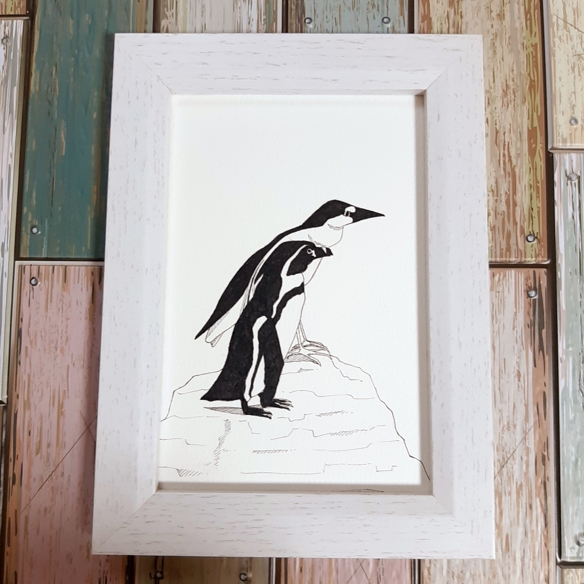 ペン画｢ペンギンさんとゴイサギさん｣ - sola-chan's blog