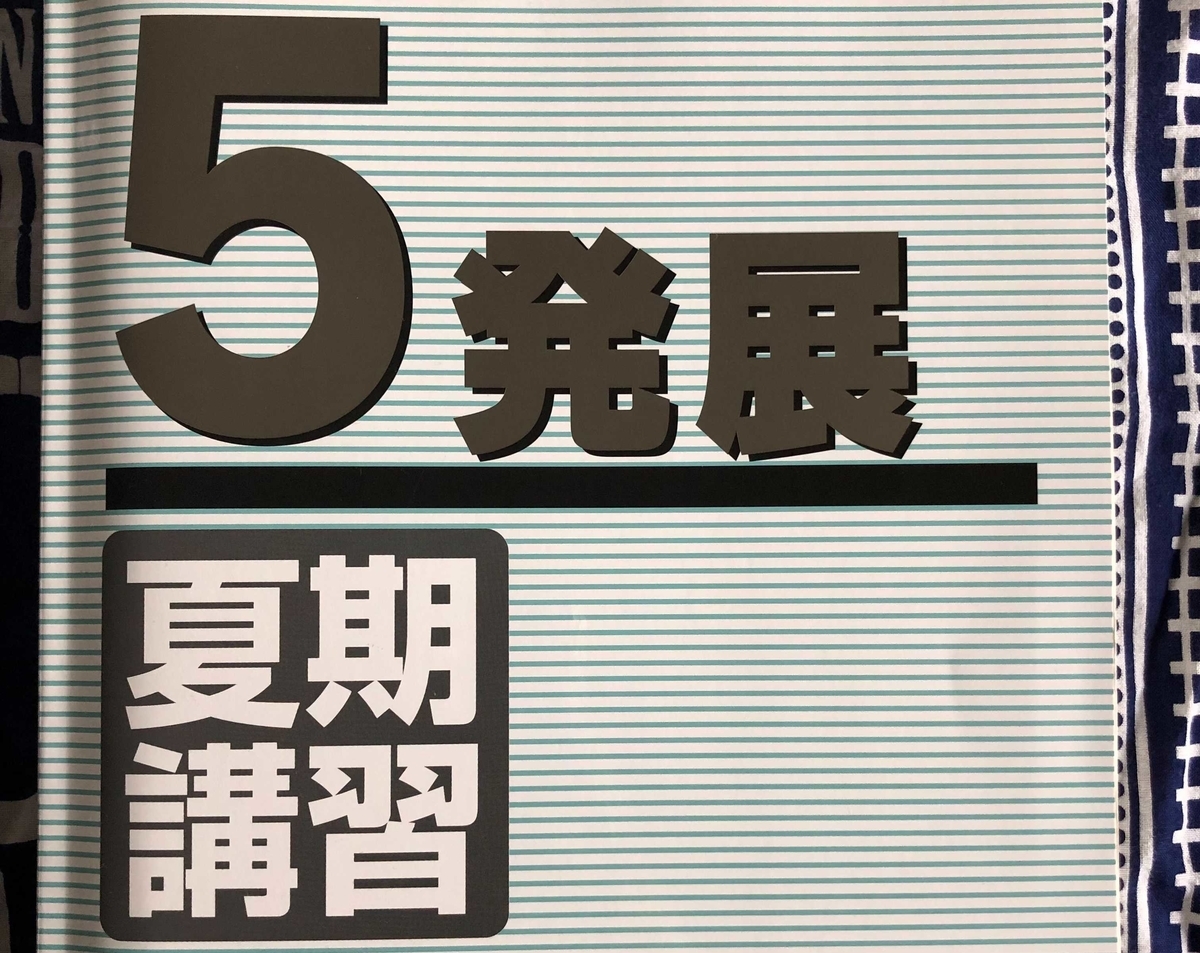 日能研】夏期講習（5年生・発展）の内容 - ちゅりぷ子のもしかして中高