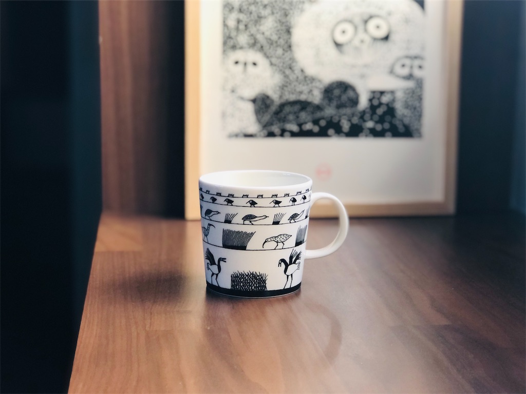 scope別注 イッタラ（Iittala）バードマグ ブラック◎ オイバトイッカ