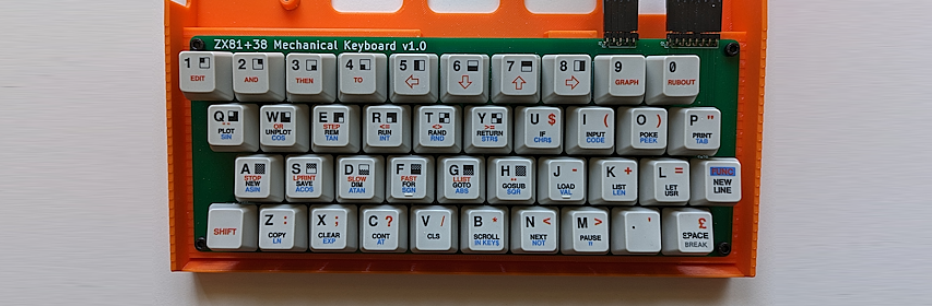 A ZX81 Replacement Mechanical Keyboard #ZXSpectrum #Keyboards