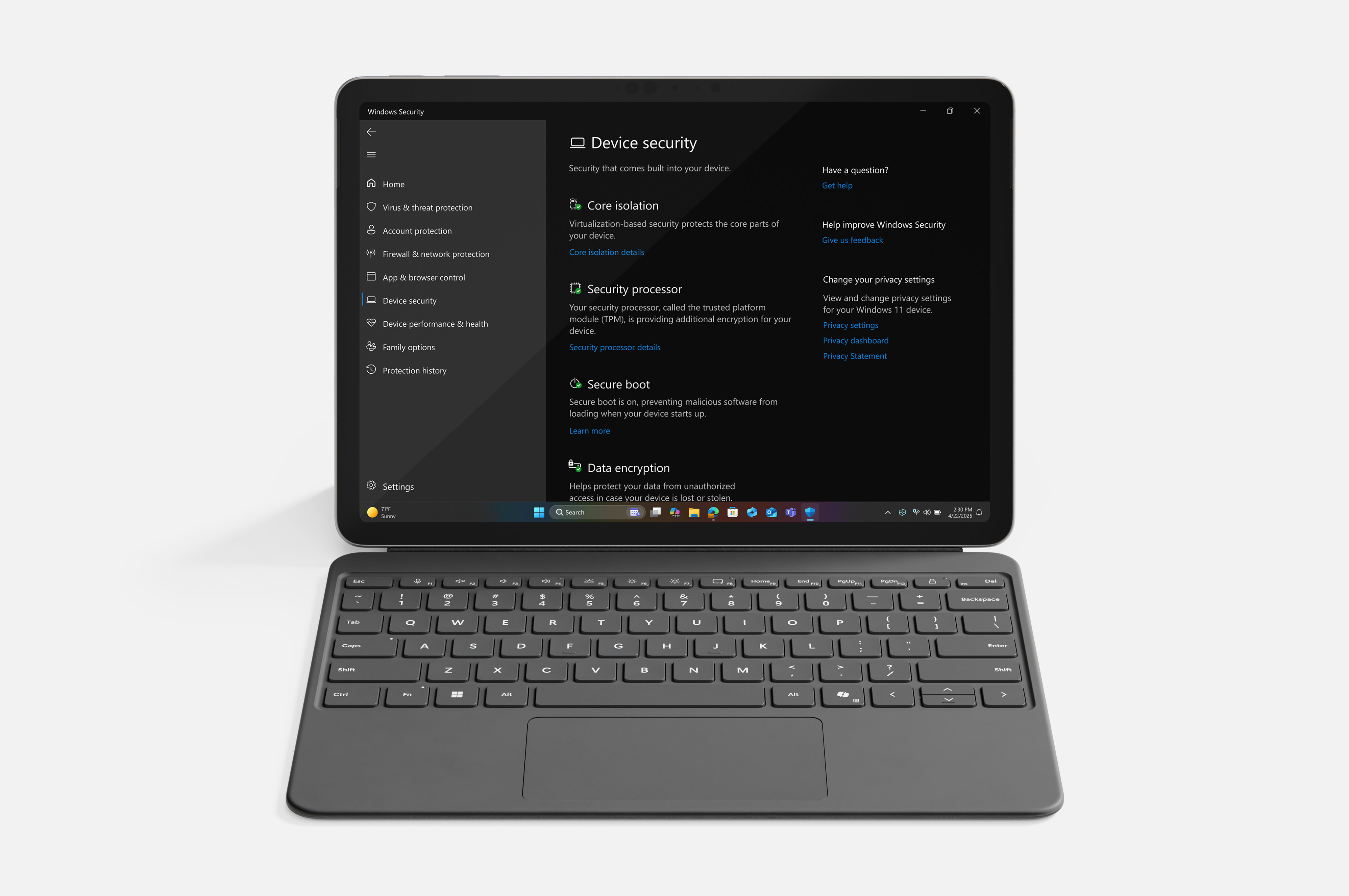 Surface Pro - 12 インチの画面を備えた新しい AI 搭載 2 in 1