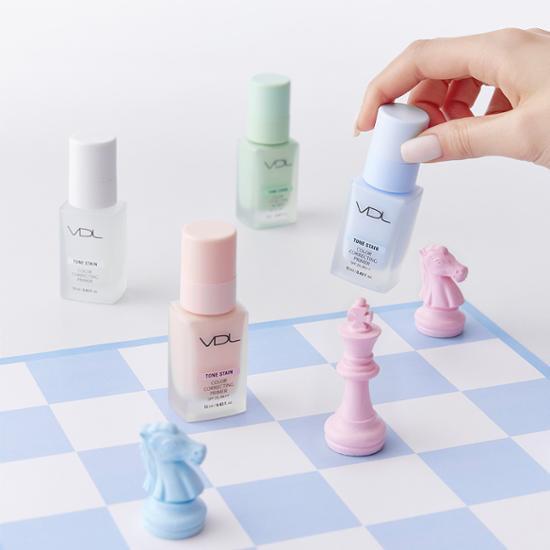 Mini] VDL Tone Stain Color Correcting Primer 13ml (4 Colors