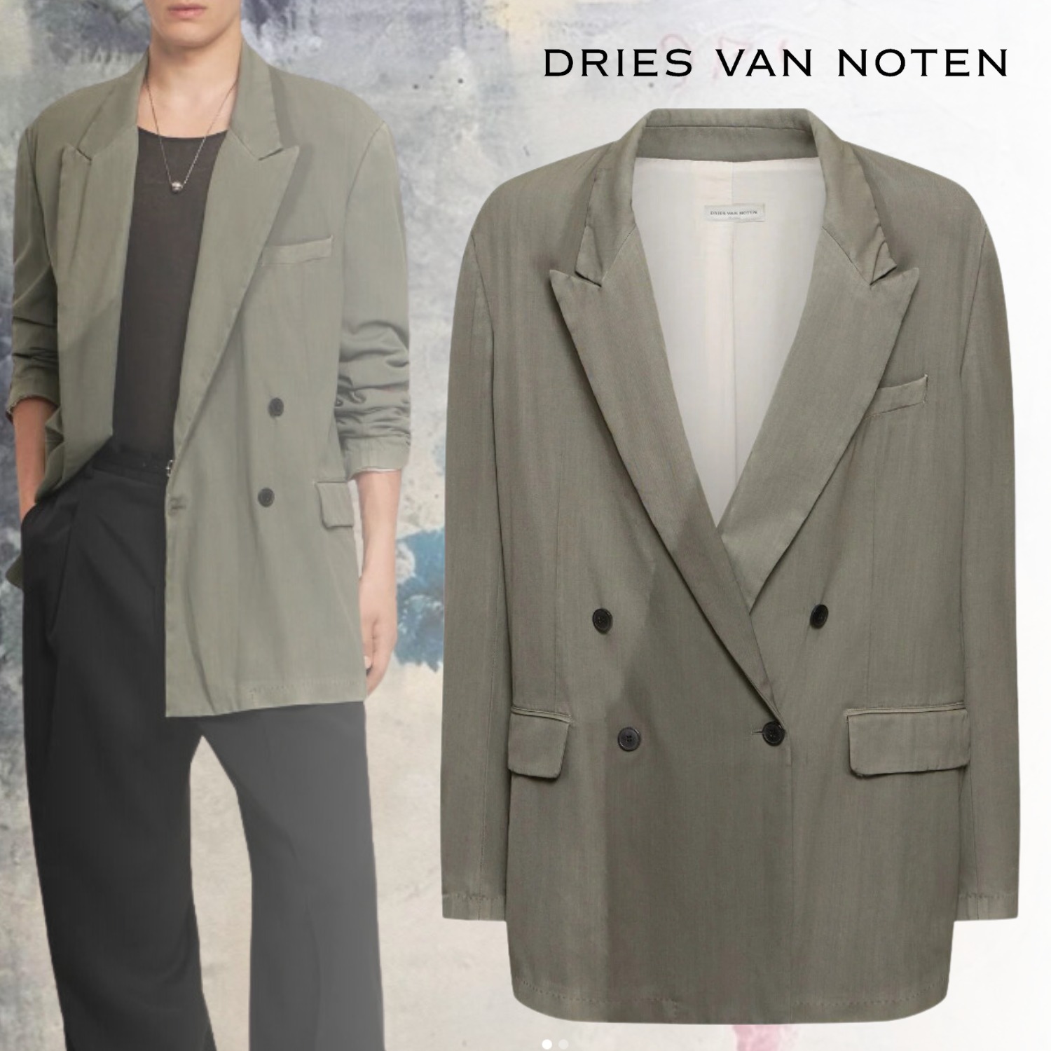 DRIES VAN NOTEN ドリスヴァンノッテン Bishop ウールブレザー (Dries