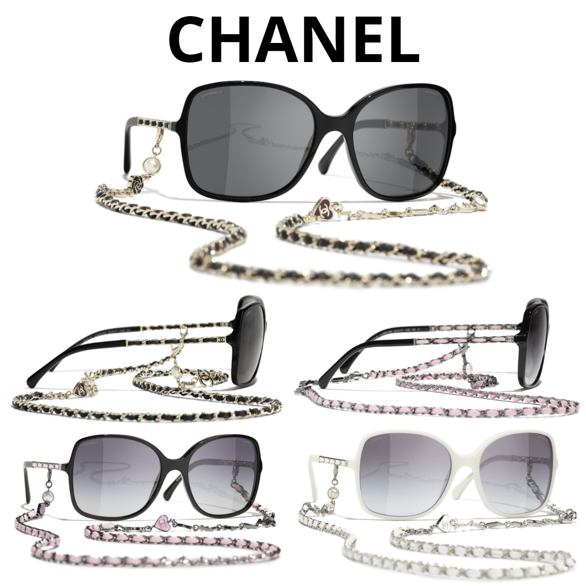 関税・送料込み＊CHANEL＊CH5210Q チェーン付 サングラス (CHANEL