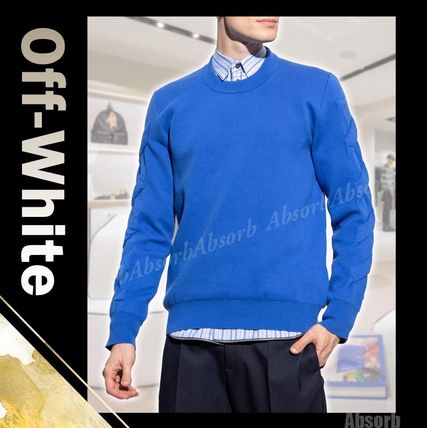 ブルー（青）系 Off-White(オフホワイト) スウェット・トレーナー