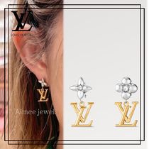 すぐ届く国内発送【Louis Vuitton】ピアス パンダントLVフラワー