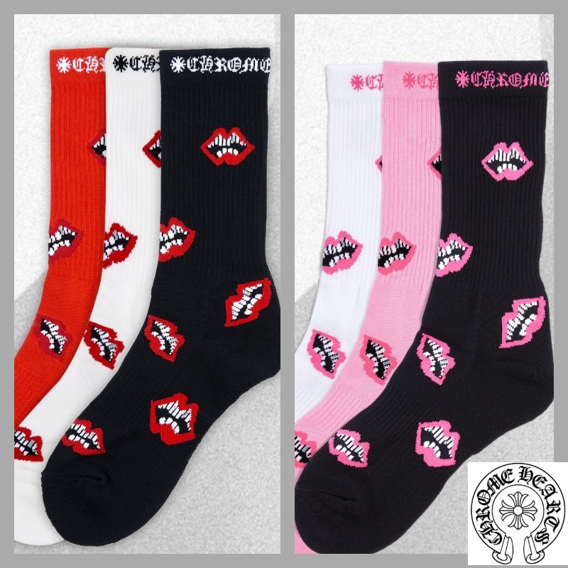 クロムハーツ】CHOMPER 靴下 ☆3色セット ☆ 男女兼用 (CHROME HEARTS