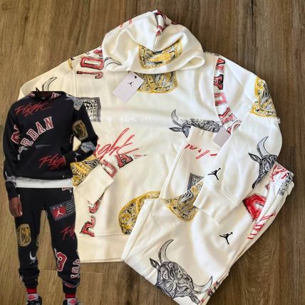 AIR JORDAN エアージョーダン セットアップ 総柄 スウェット上下S/M