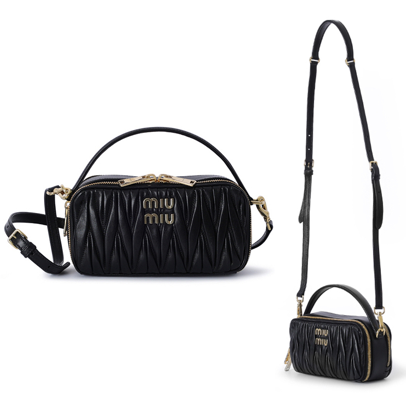 関税負担なし☆MiuMiu マテラッセレザー ショルダーバッグ (MiuMiu