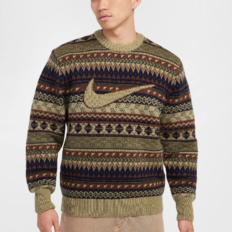 Nike Nike Life Fair Isle Swoosh Sweater 4FT1774 (Nike/ニット