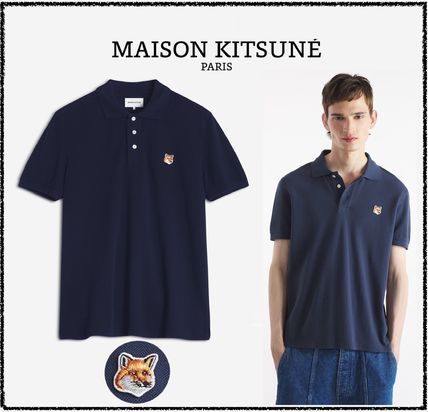 xxl ネイビー（紺）系 L MAISON KITSUNE(メゾンキツネ) ポロシャツ