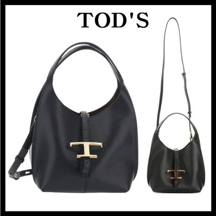 ☆関税込☆TOD'S☆T タイムレス レザーショルダー バッグミニ☆ (TOD'S