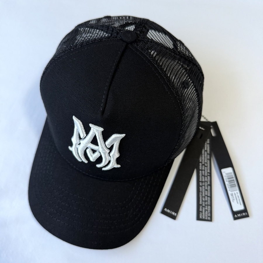 関税込】 Amiri アミリ MA ロゴ Trucker メッシュ キャップ (AMIRI
