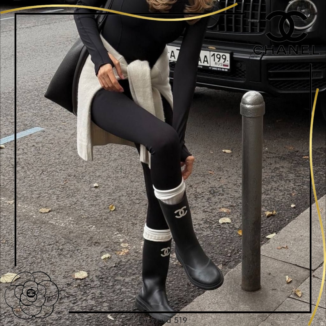 ジェニーちゃん愛用♡世界で大人気】CHANEL レインブーツ (CHANEL