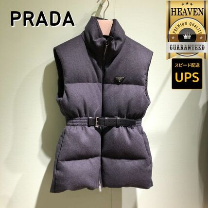 グレー（灰色）系 PRADA(プラダ) ダウンベスト(レディース) - ブランド
