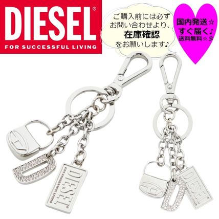 シルバー（銀色）系 DIESEL(ディーゼル) キーケース・キーリング