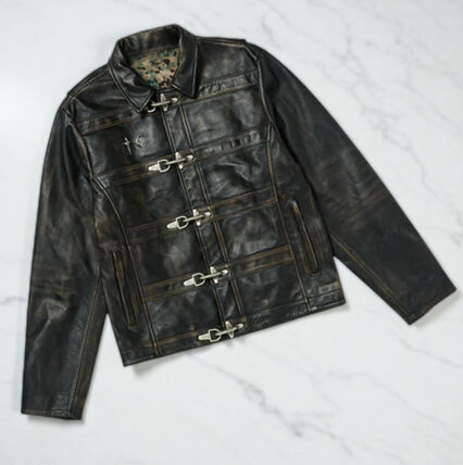 レザージャケット Thug Club(サグクラブ) - ブランド通販のBUYMA