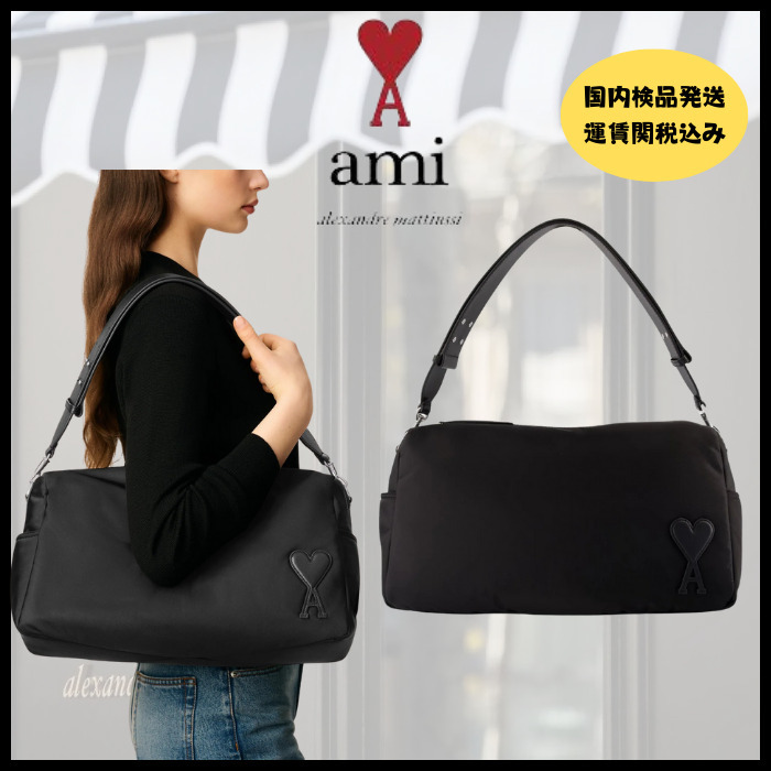 人気！【AMI PARIS】Marcel ラージ バックパック (AMI PARIS/ボストン