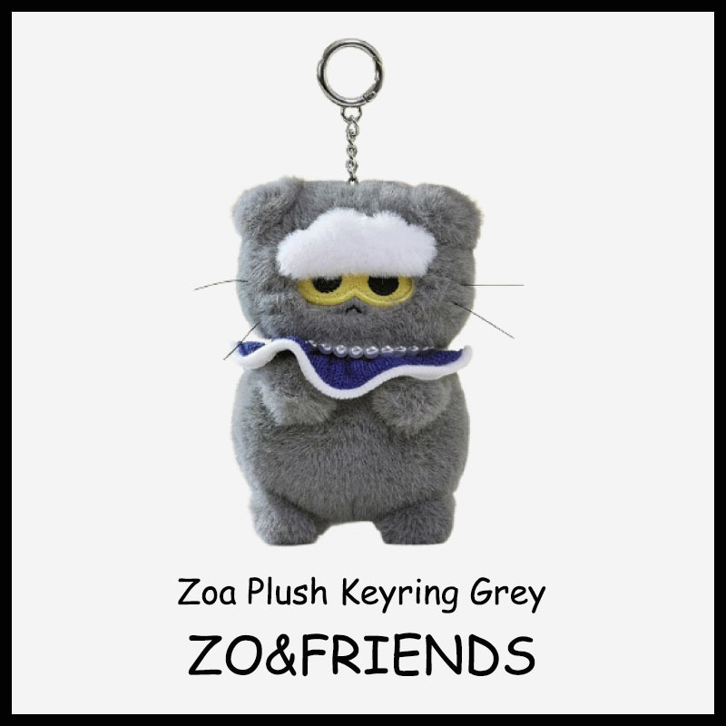 ☆ZO&FRIENDS☆ZOA PLUSH KEYRING GREY (ZO&FRIENDS/キーホルダー
