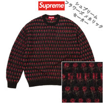 Supreme】Flowers Metallic Sweater☆Black☆25FW☆ (Supreme/ニット