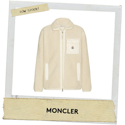 ホワイト（白）系 MONCLER(モンクレール) フリースジャケット(メンズ