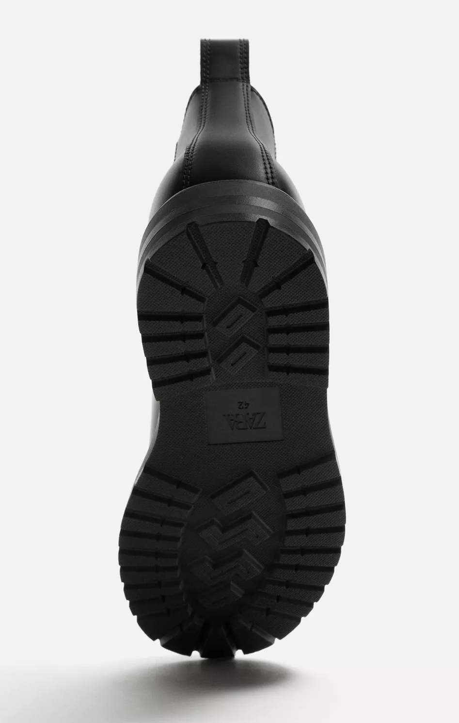 送関込☆ZARA/ザラ☆フェイクレザー チャンキーチェルシーブーツ (ZARA